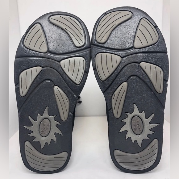 UGG Australia 1895 Retro Cargo Fur Lined Black Suede Winter Boots - Picture 11 of 12